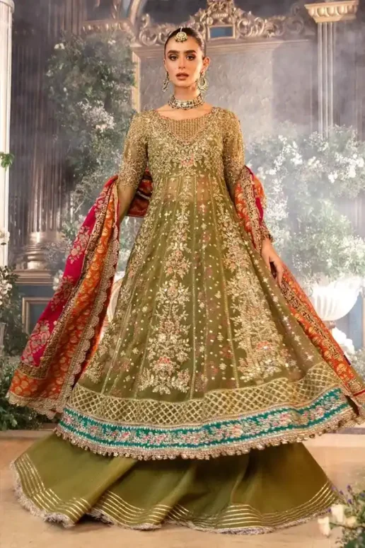 3 Piece Unstitched Embroidered Organza