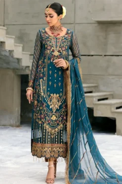 Emaan Adeel Belle Robe Luxury Chiffon Unstitched 3Pc Suit BL-404