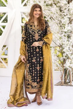 Farah Talib Aziz - Bita Black Kurta