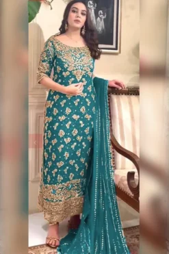 Haris Shakeel Luxury Brides Pure Chiffon 3 Piece Unstitched