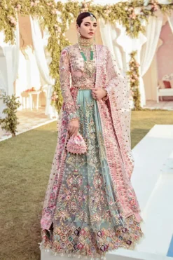 Joli Embroidered Net 3-Piece Suit WS-03