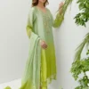 Kiwi Suit Set With Dupatta