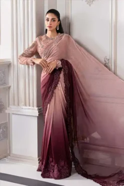 Maria B Chiffon Saree | BD-3001
