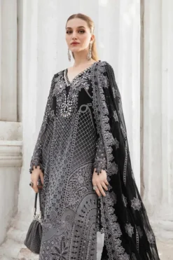 Maria B Embroidered Chiffon Suit | MPC-24-101