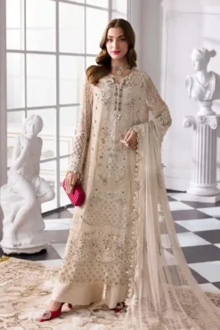 Maria B Embroidered Chiffon Suit | BD-3007