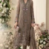 Maria b Chiffon - MCS-26-102-Muted Mocha Brown